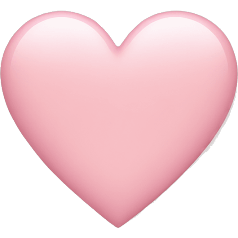 Light pink heart emoji