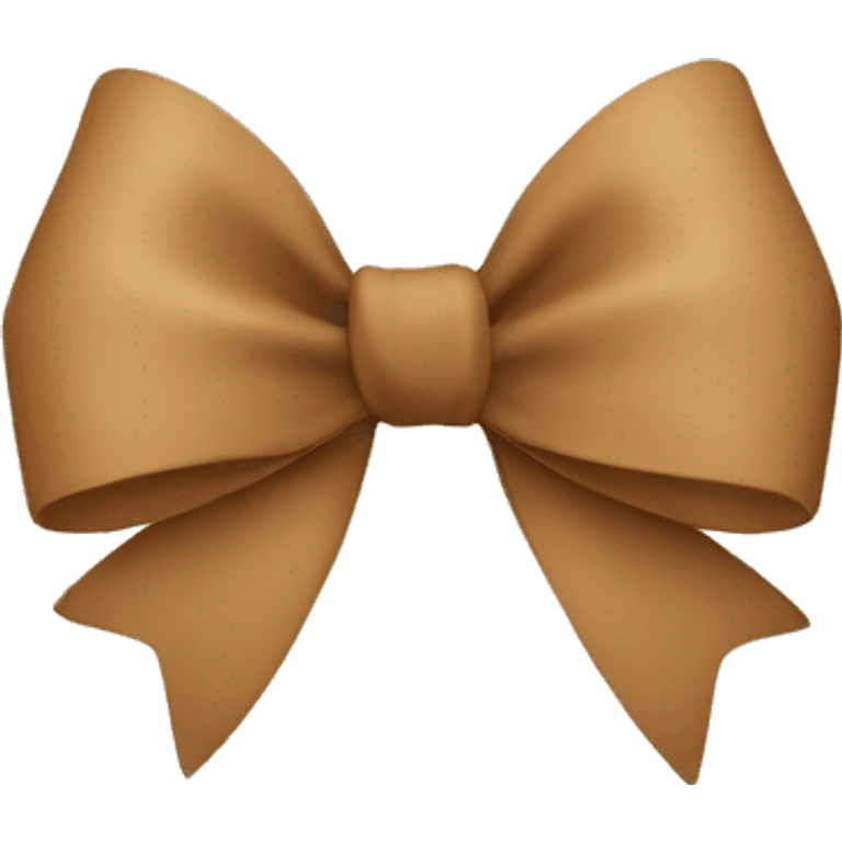 light brown bow emoji