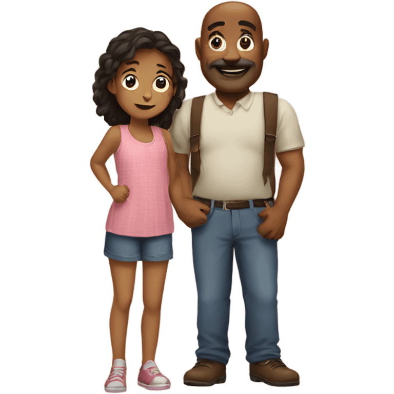 Dadson and girl  emoji