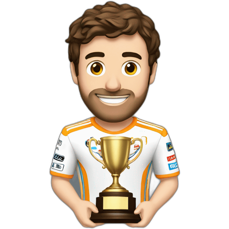 fernando-alonso-with-a-trophee emoji