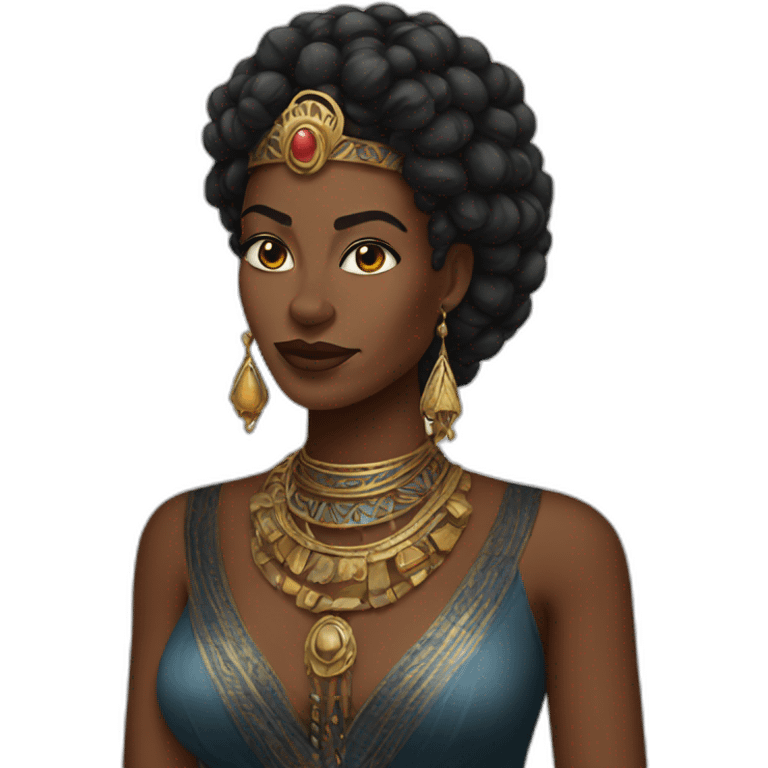 Black queen of african desert emoji