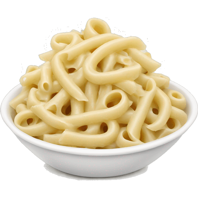 alfredo pasta in a white bowl emoji