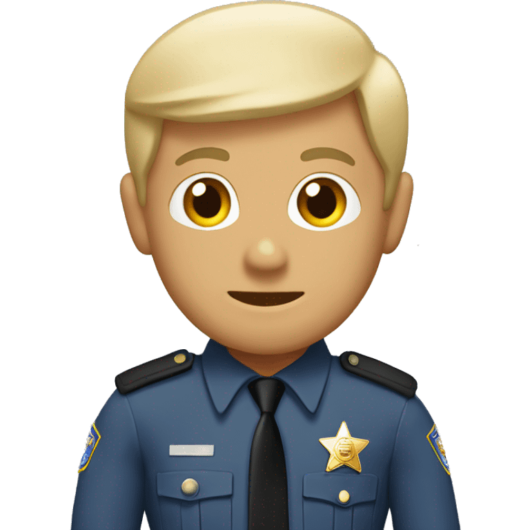 A state trooper ￼ emoji