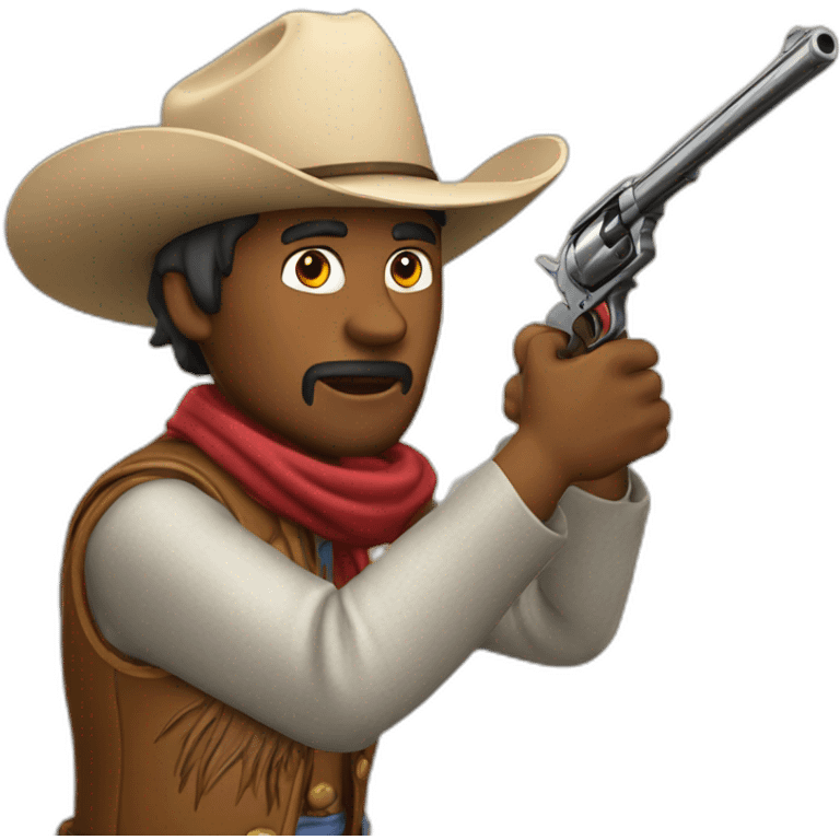 cowboy shooting emoji