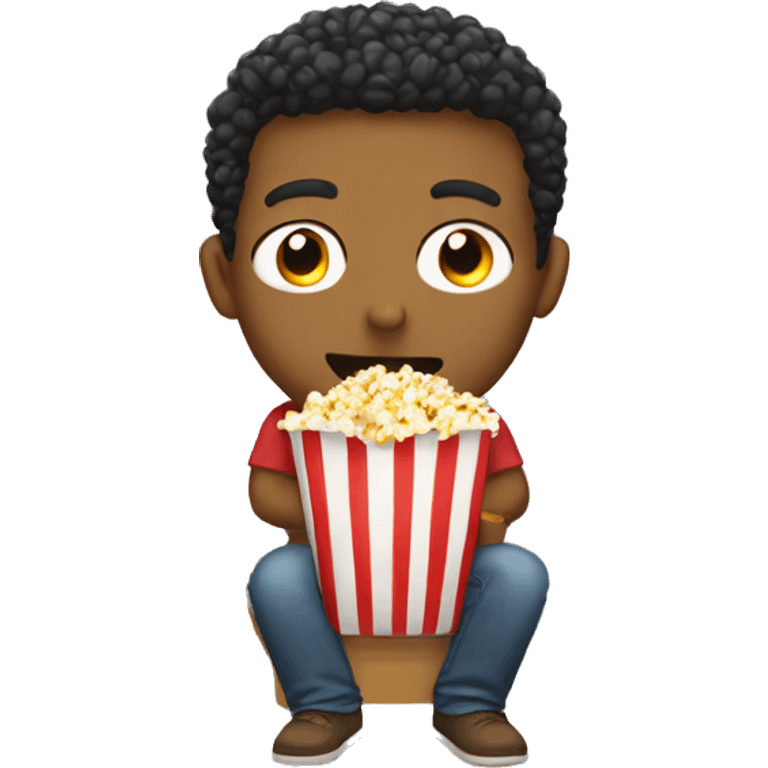 Me eating popcorn emoji