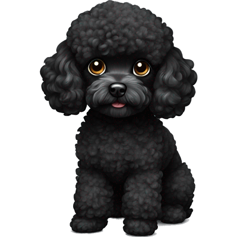 black toy poodle emoji