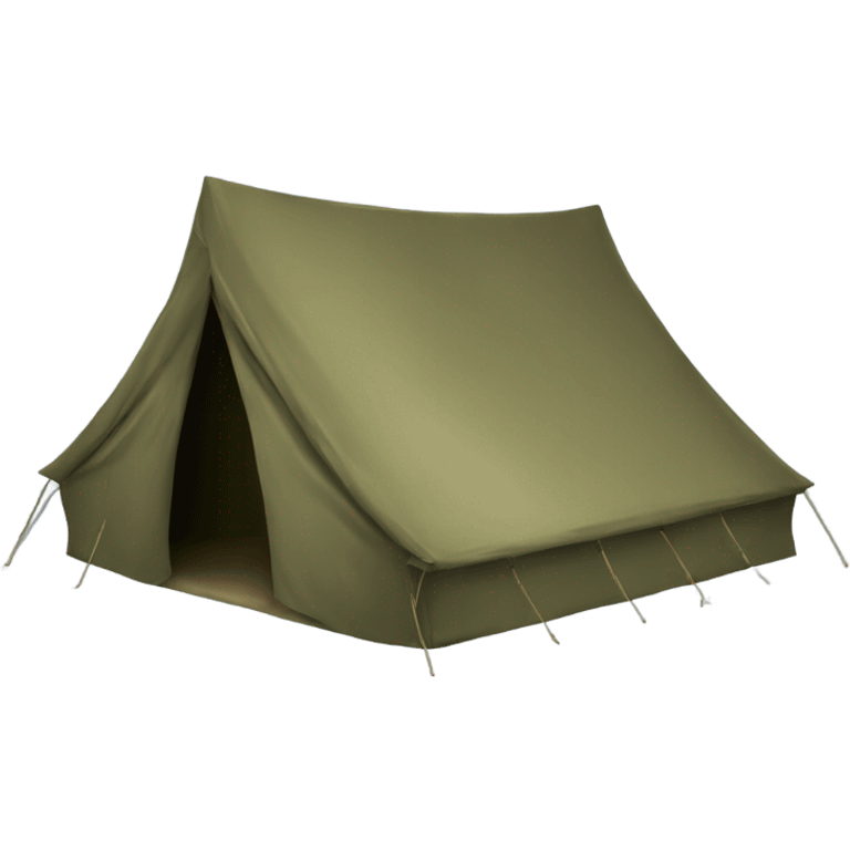 Military tent emoji