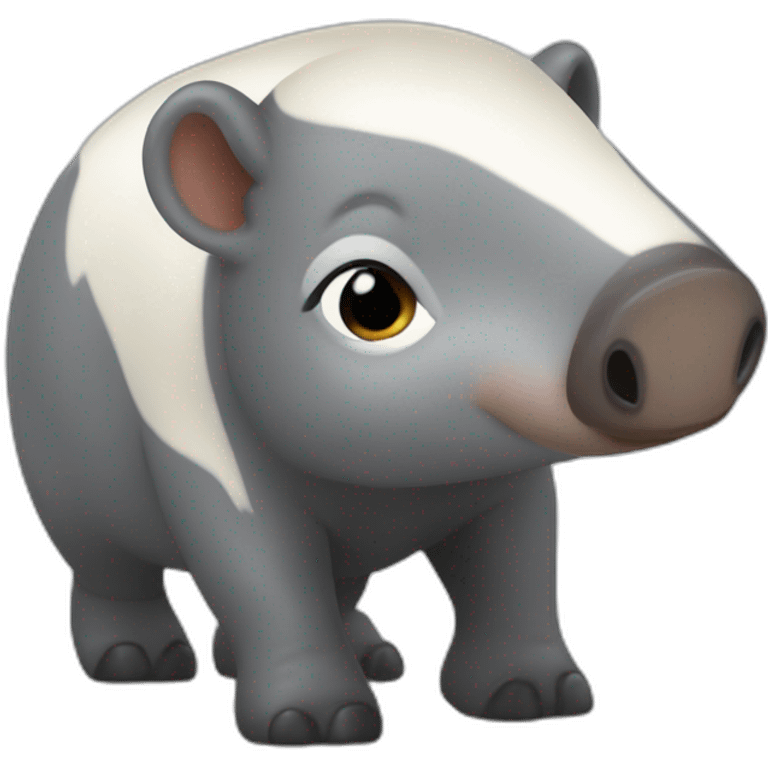 Aigle sur un tapir emoji