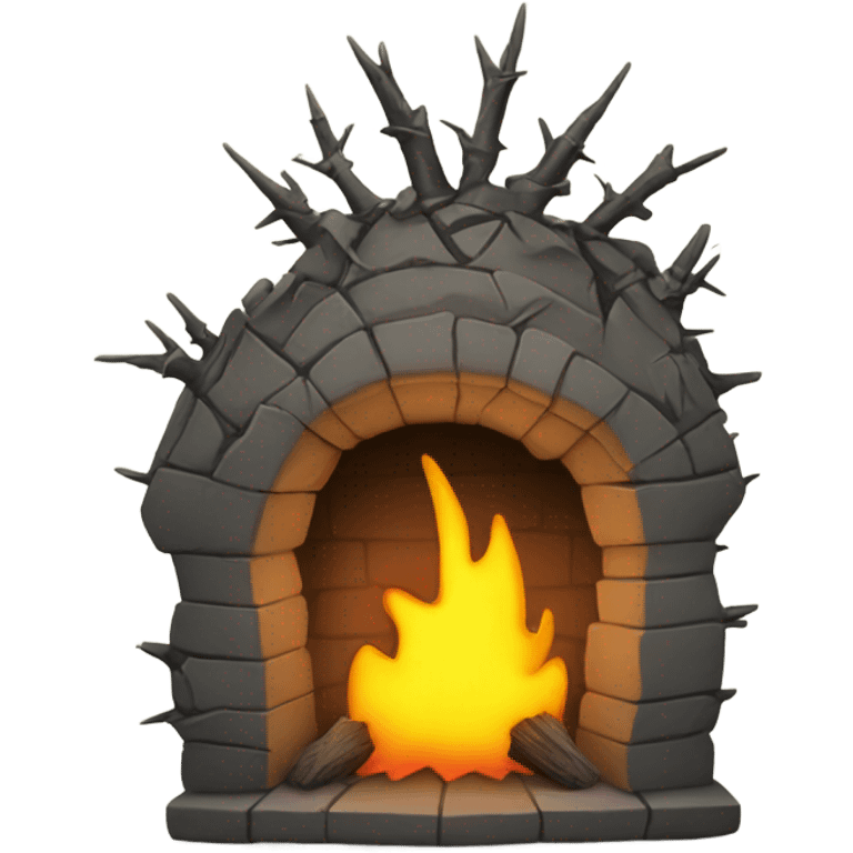 broken hearth with thorns  emoji