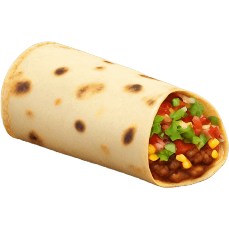 Burrito and salsa emoji