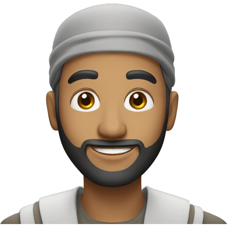 muslim man saying hello emoji