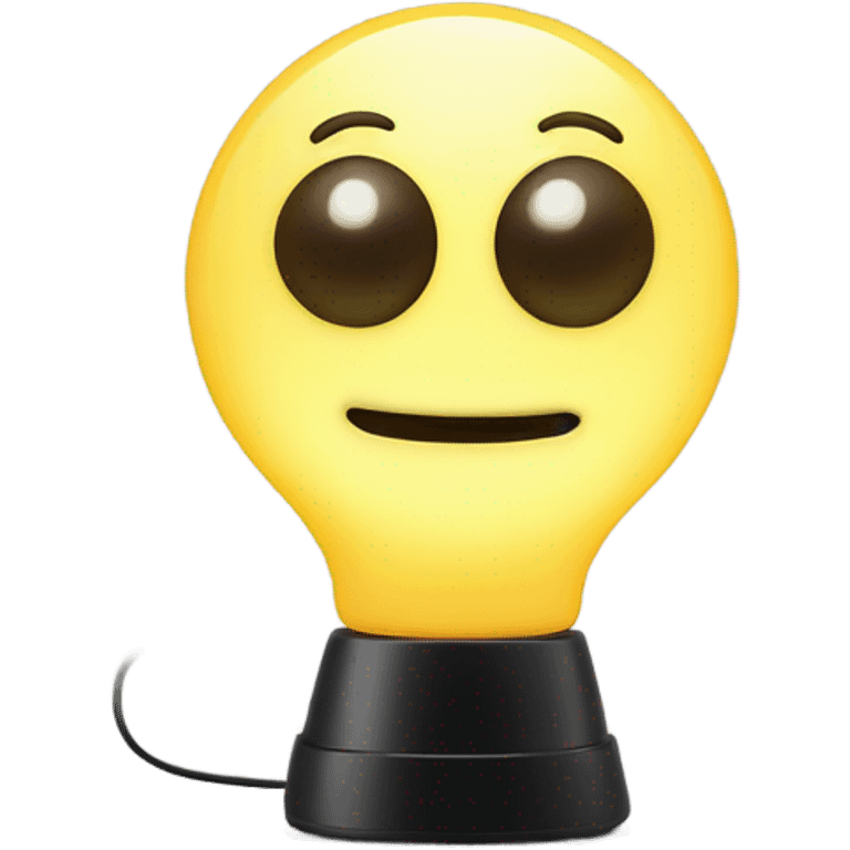 Led lamp with eyes  emoji