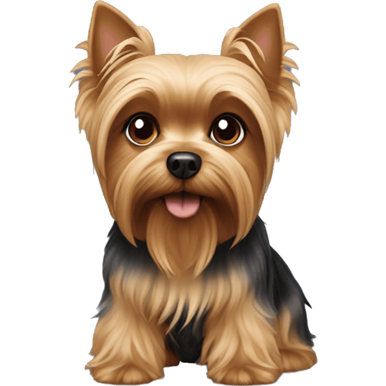 Yorkshire terrier light brown dog emoji