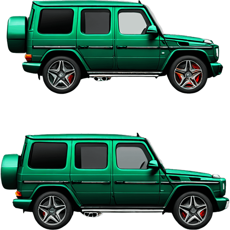 Mercedes-Gclass dark green  emoji