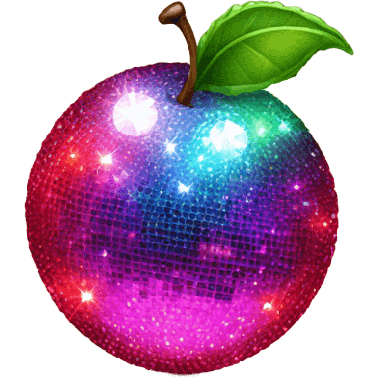 Disco ball cherries  emoji