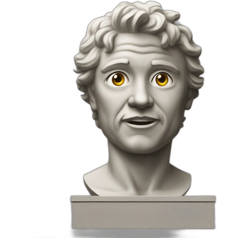 Statue of a true idiot emoji