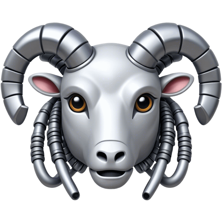 Cybernetic, Mechanical Ram(Goat) head  emoji