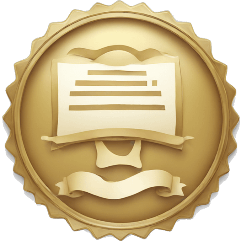 Certificat logo emoji