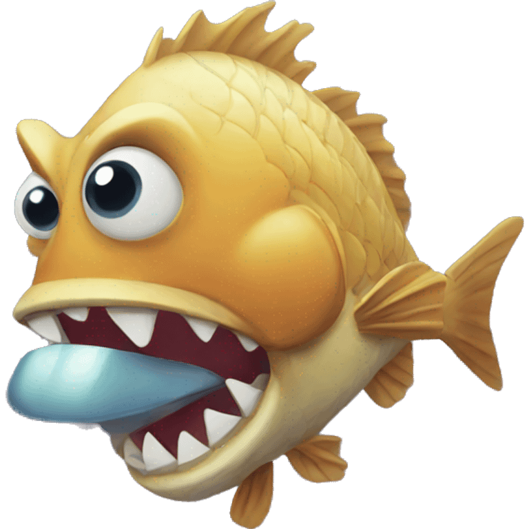 Angry fish  emoji