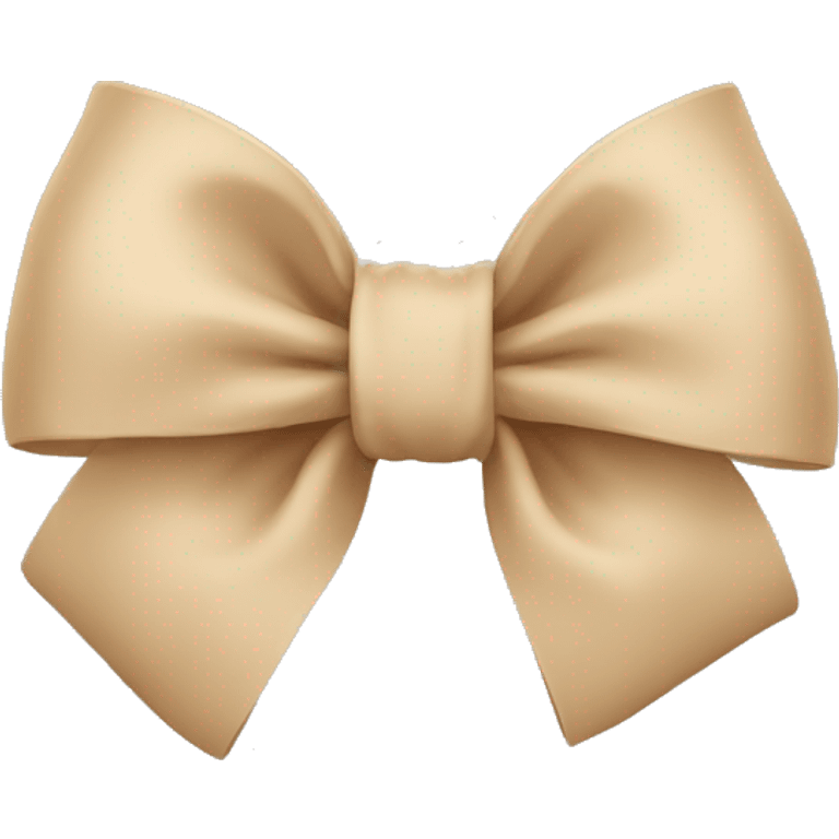 Beige bow emoji