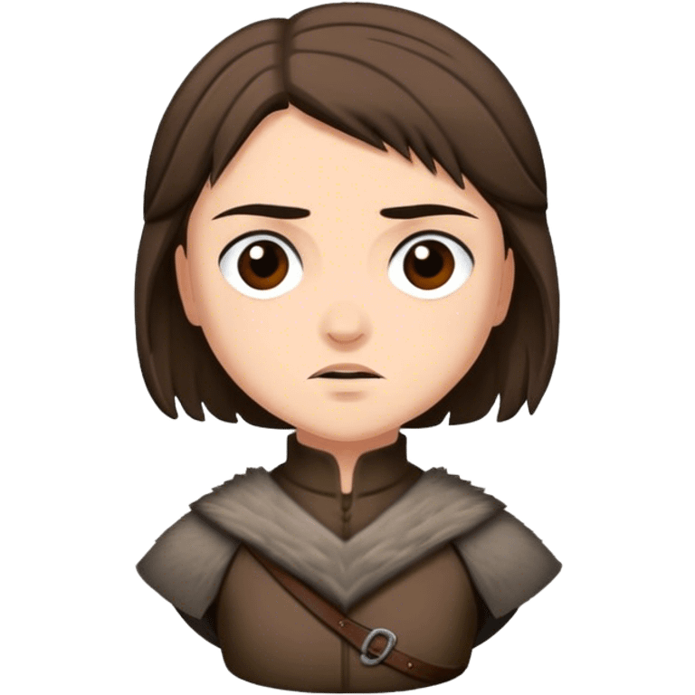 Arya Stark from game of thrones emoji