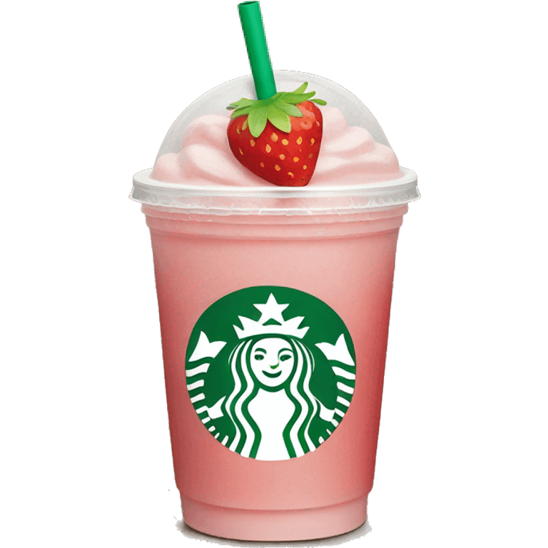 Starbucks strawberry refresher emoji