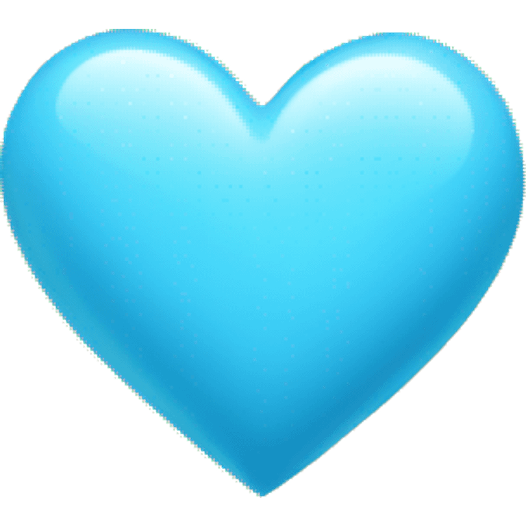 Light blue heart with fireworks emoji