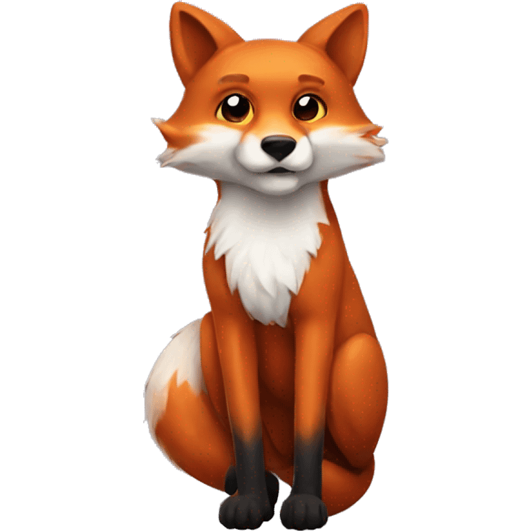 fox with socks  emoji