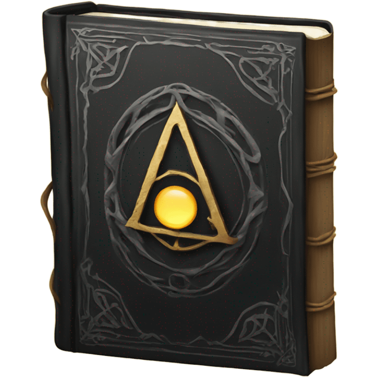 Black grimoire book emoji