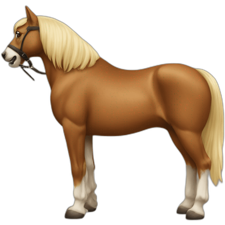 Chat sur chien sur cheval emoji