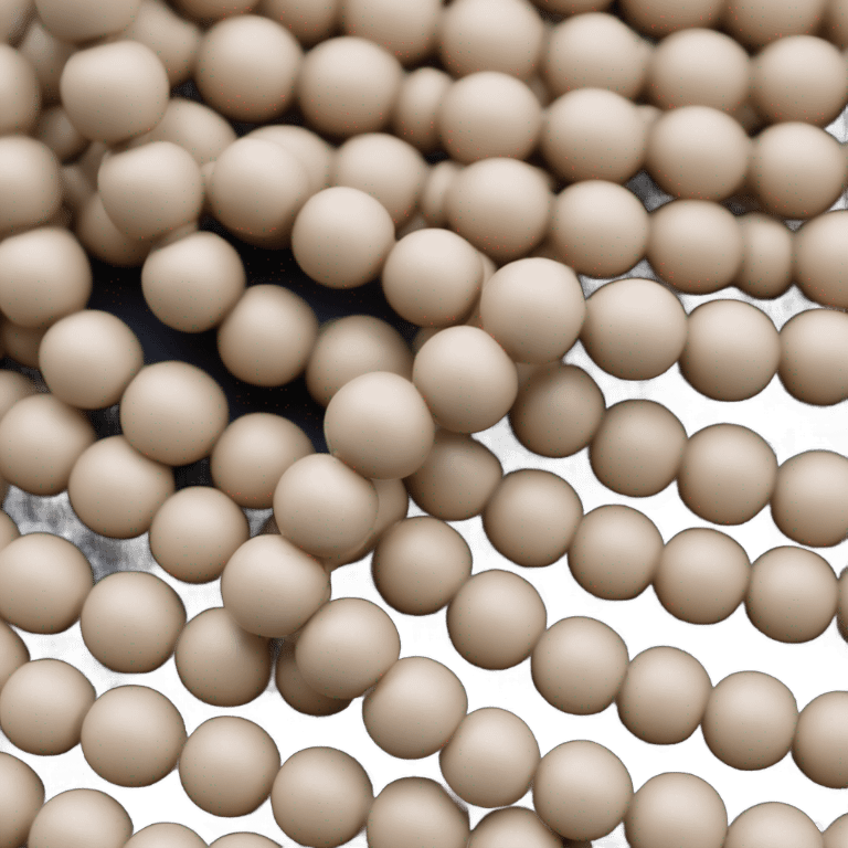 Mala beads beige  emoji