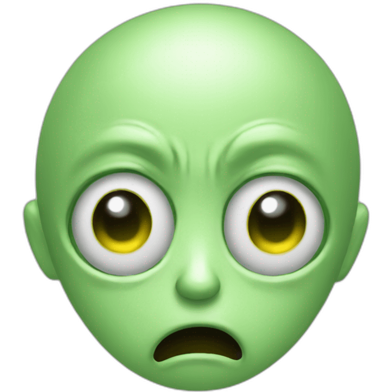 create a very sad alien crying emoji