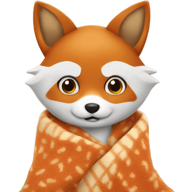 Fox with blanket emoji