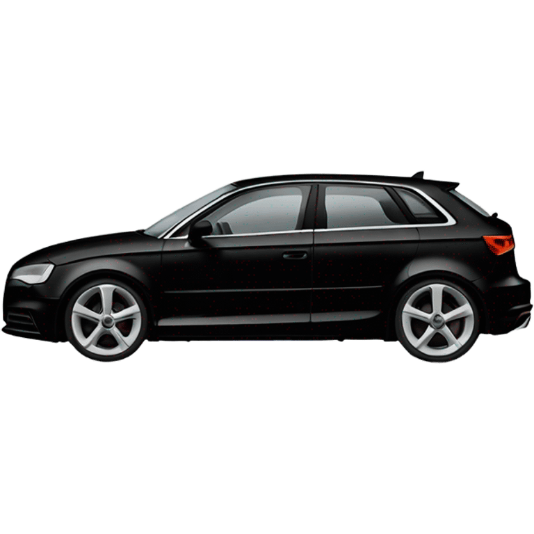 Black audi a3 car emoji