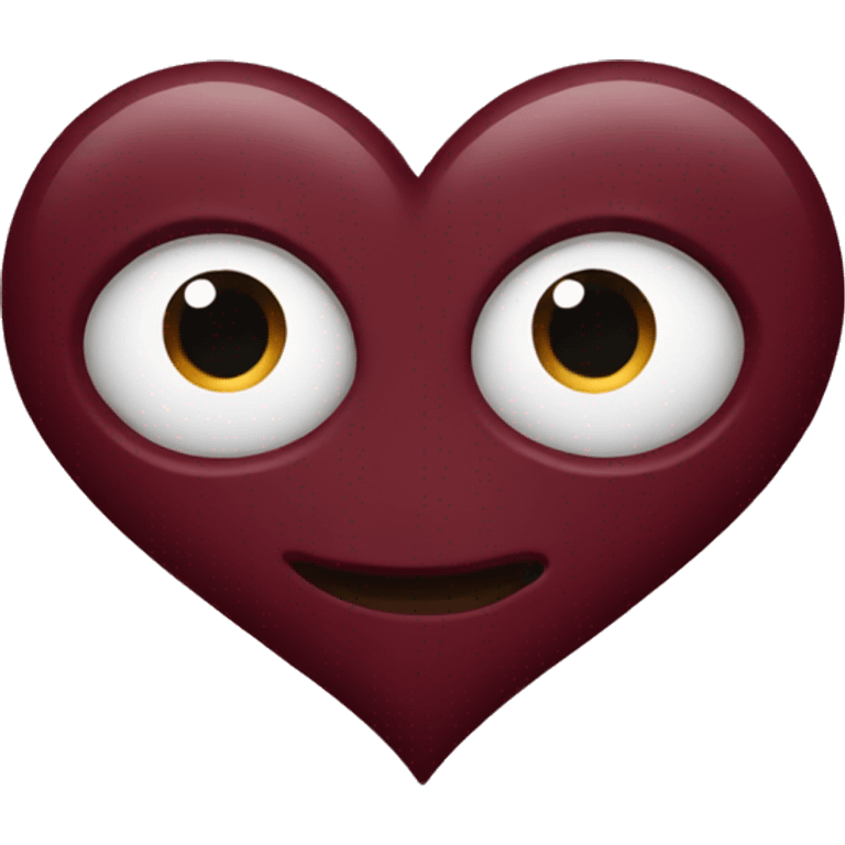 Maroon heart emoji