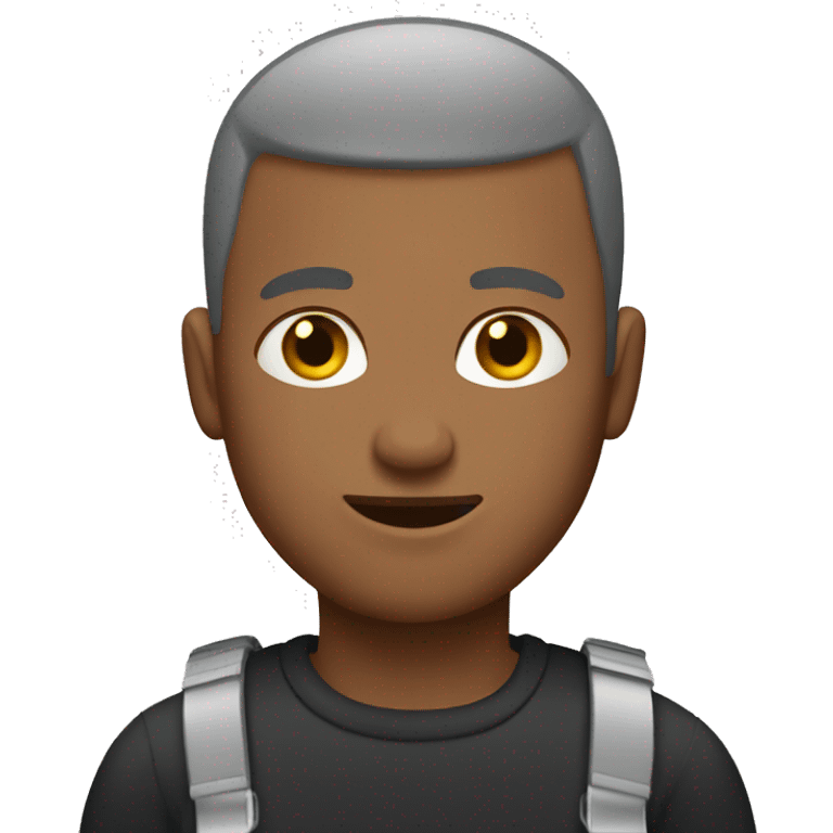 Roadman with buzz cut male emoji