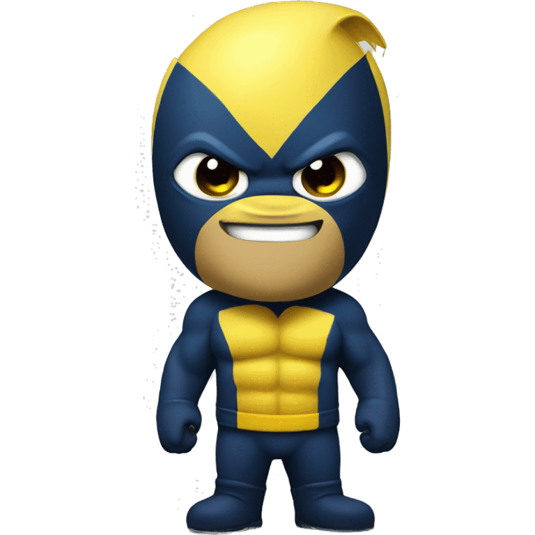 banana with wolverine suit emoji