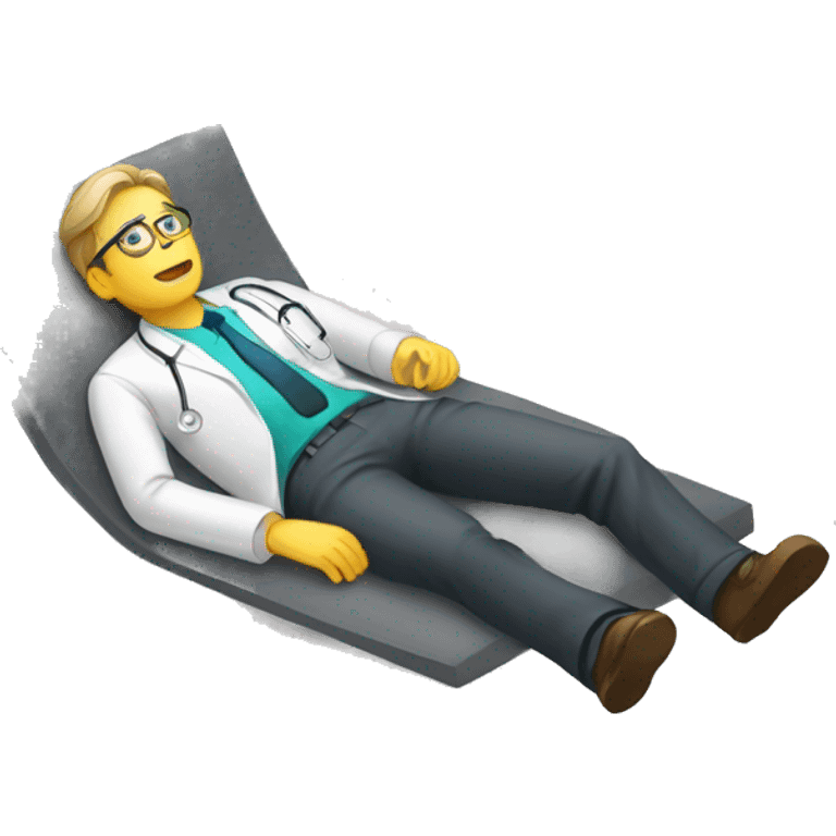 researcher lying down emoji