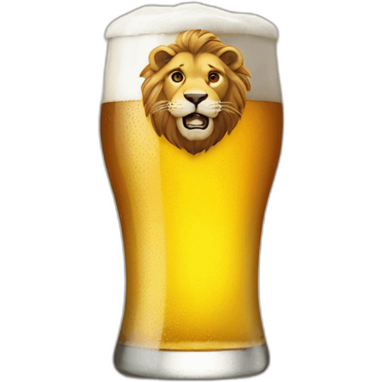 lion beer emoji