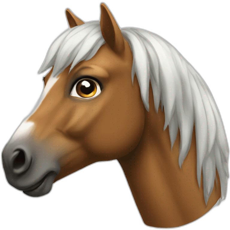 Cool horse emoji