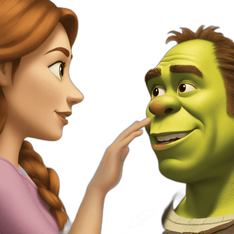 shrek talking to fiona emoji