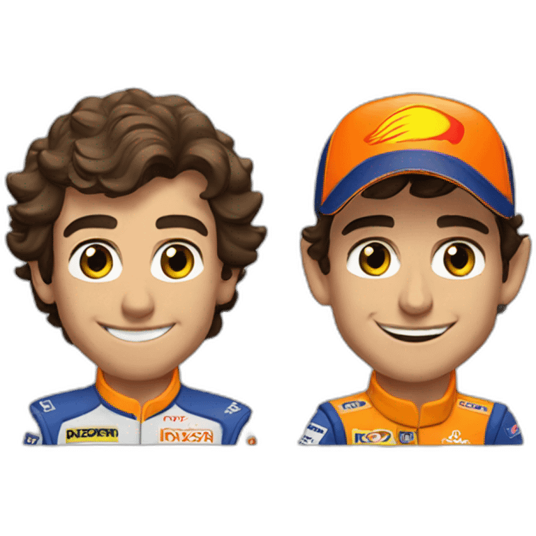 Lando norris met carlos Sainz emoji