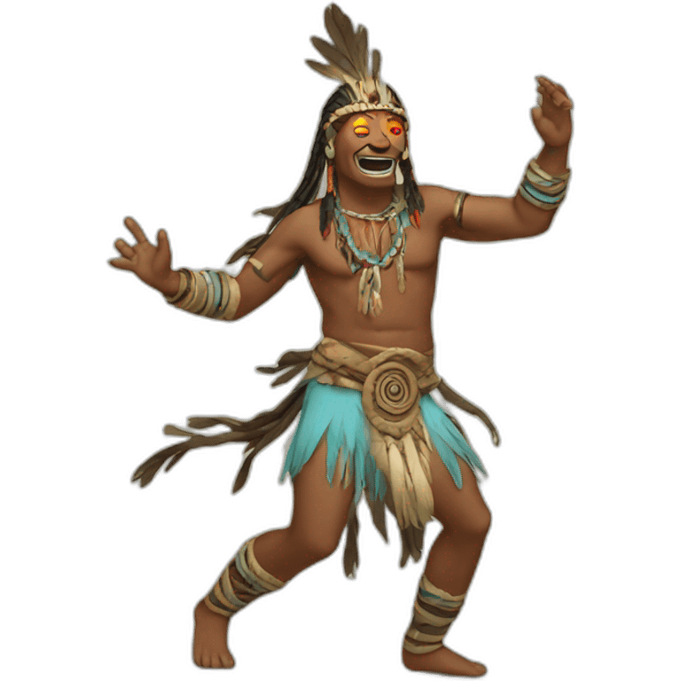 Shaman dancing emoji