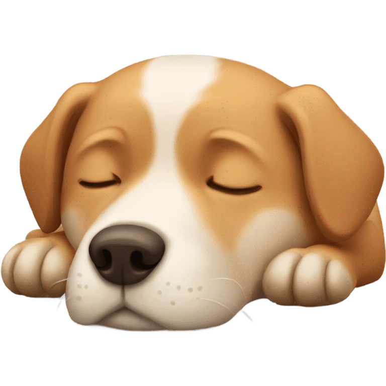 Dog sleeping emoji