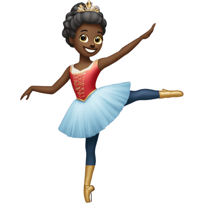 A dancer holding a nutcracker  emoji