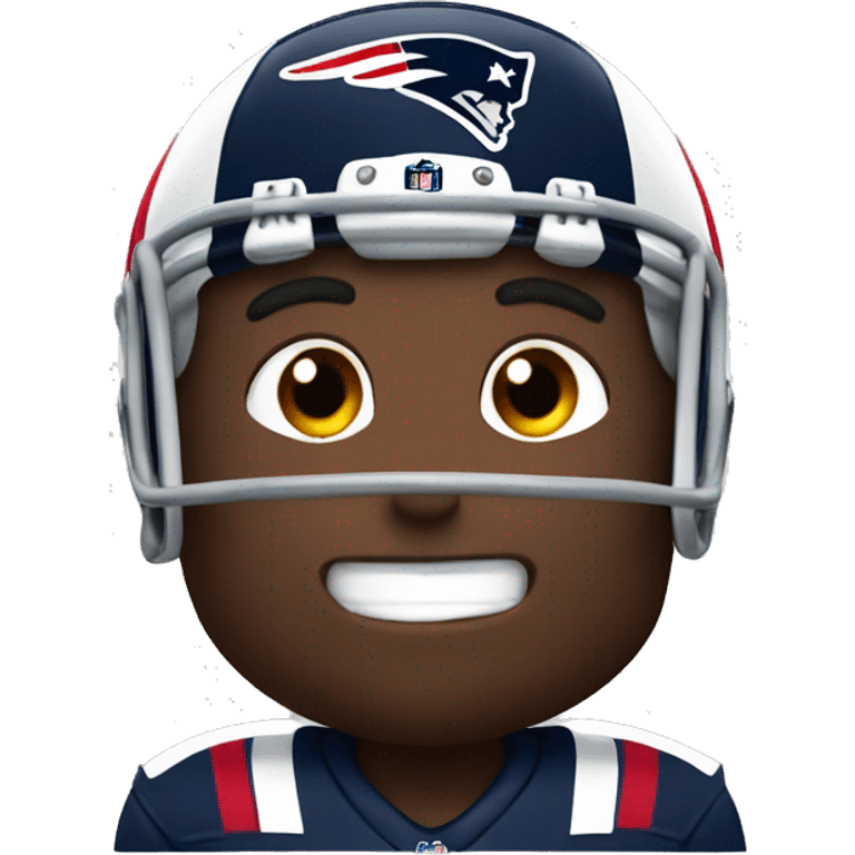 patriots football player wearing number 10 with poop emoji for head emoji