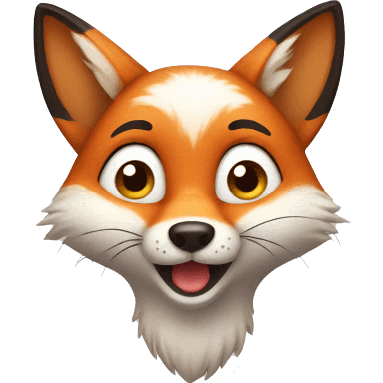 cute fox expression  emoji