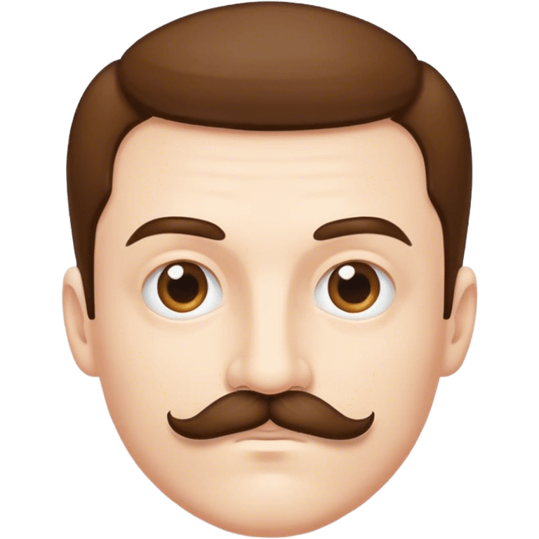 man with a super super super small mustache  emoji