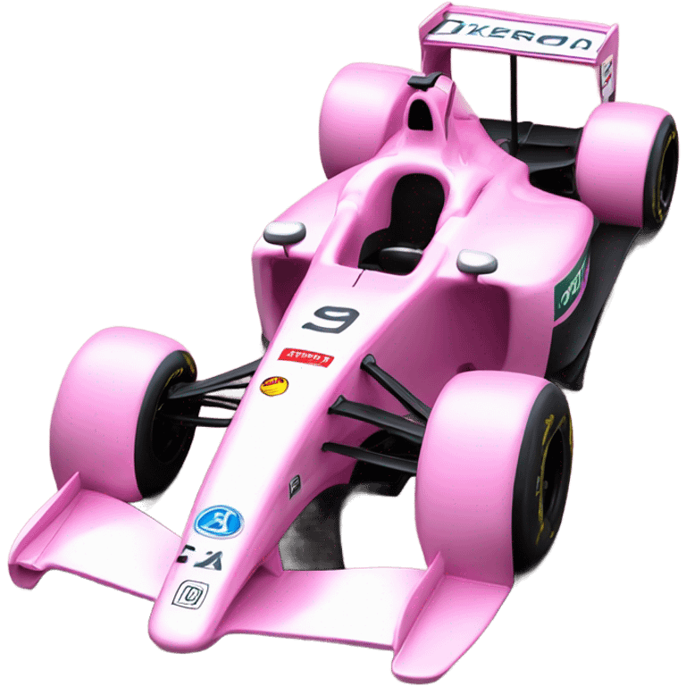 pink formula one racecar emoji