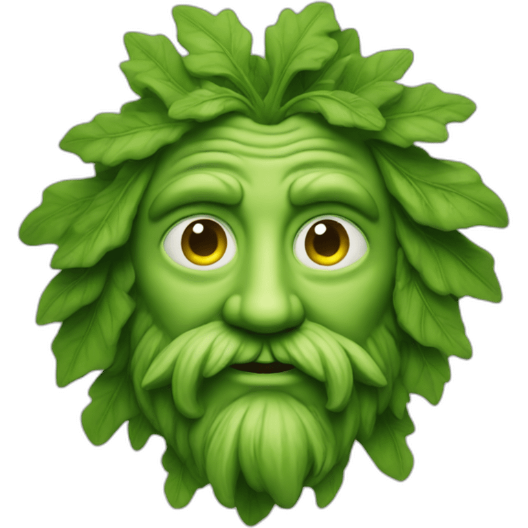 The Green Man emoji